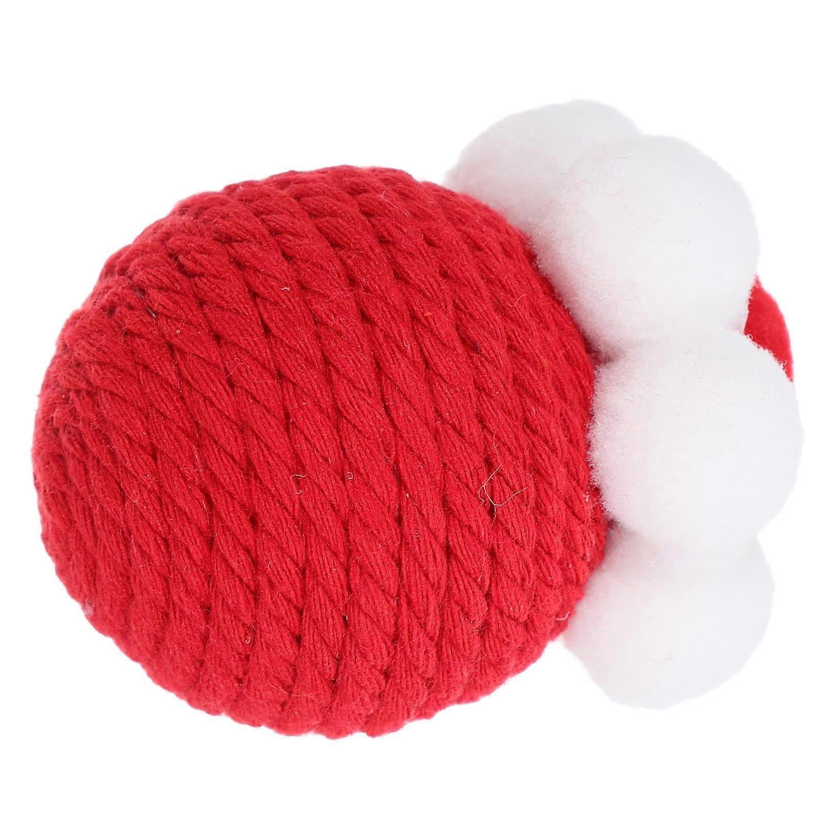 Katzenspielzeug Cat Toy With Interactive Sisal Ball Scratch Toy For Cats And Kittens Indoor Activity Red Handmade