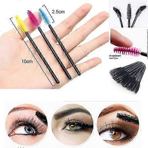 50 Disposable Spiral Eyelash Brushes