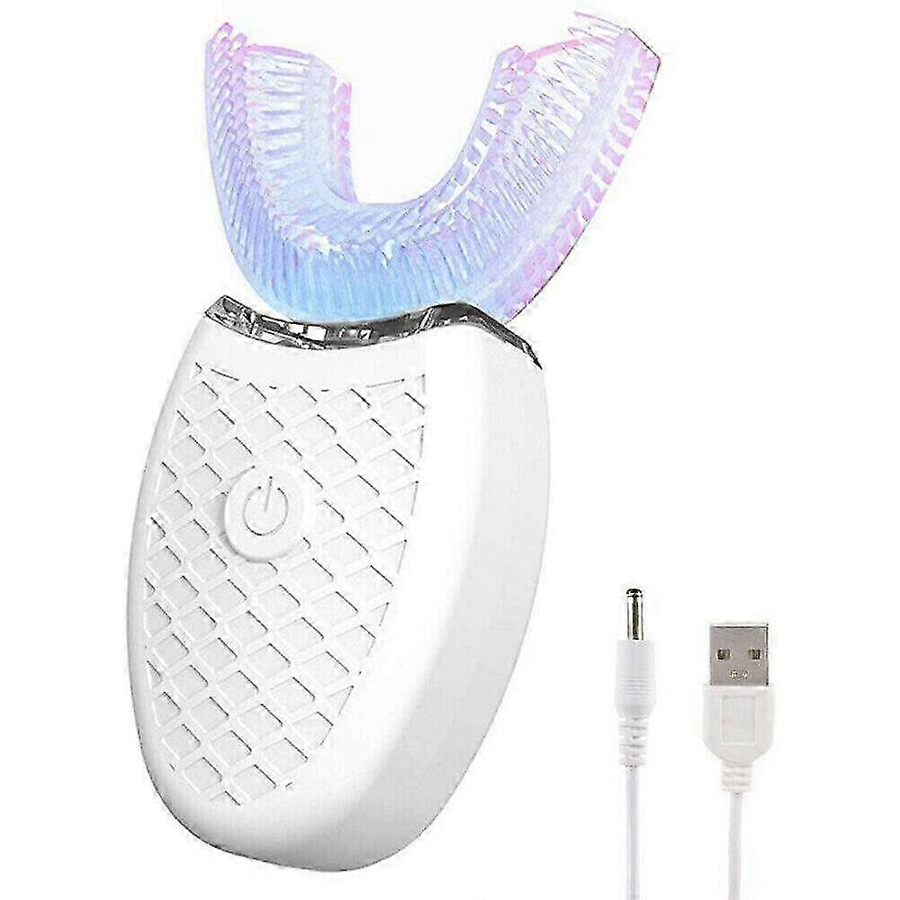 Electric 360 Sonic Brush Automatic Wireless Rechargeable Toothbrush  White