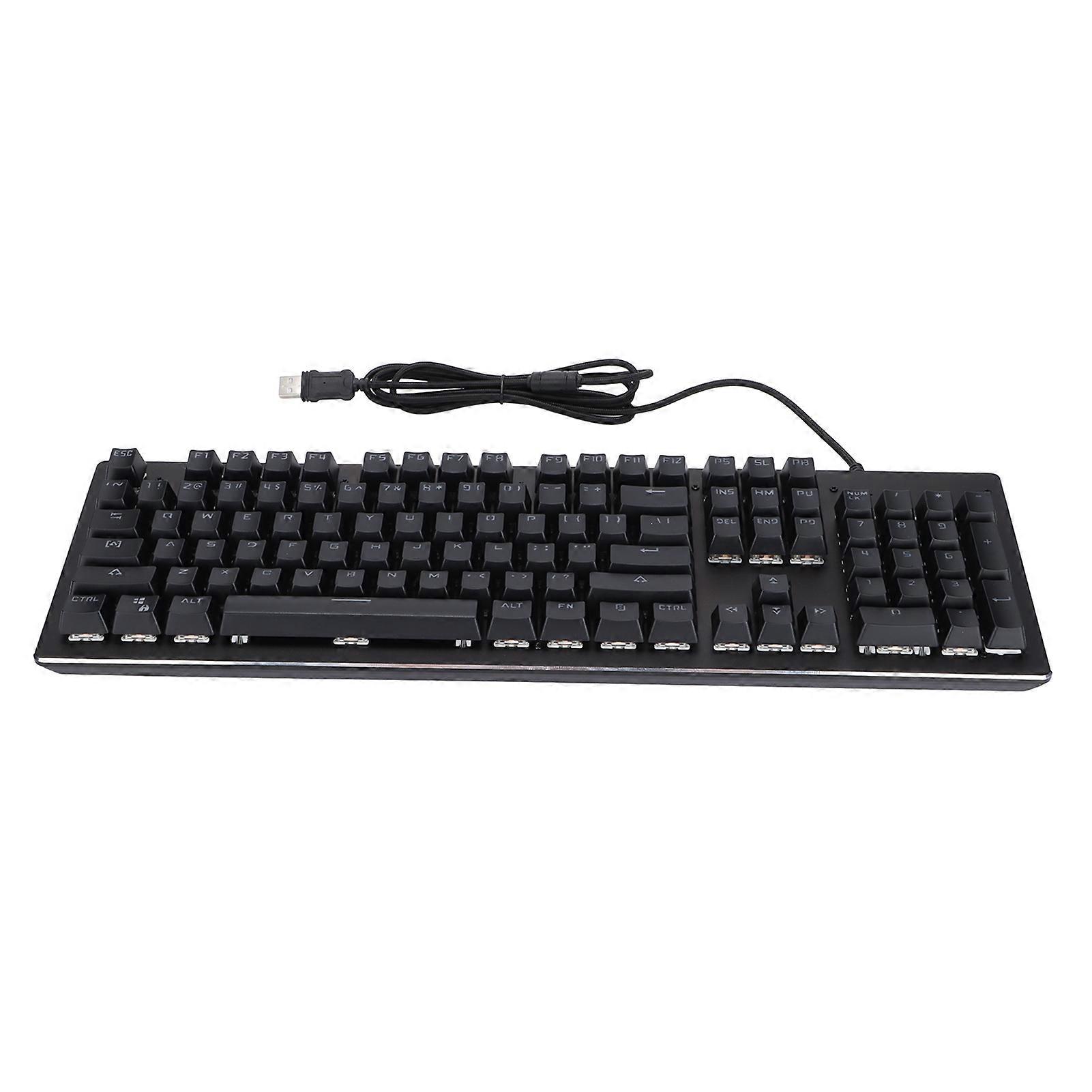 Mechanical Keyboard 104 Keys RGB Backlight Wireless Charging Supply Wired USB Computer Supplies