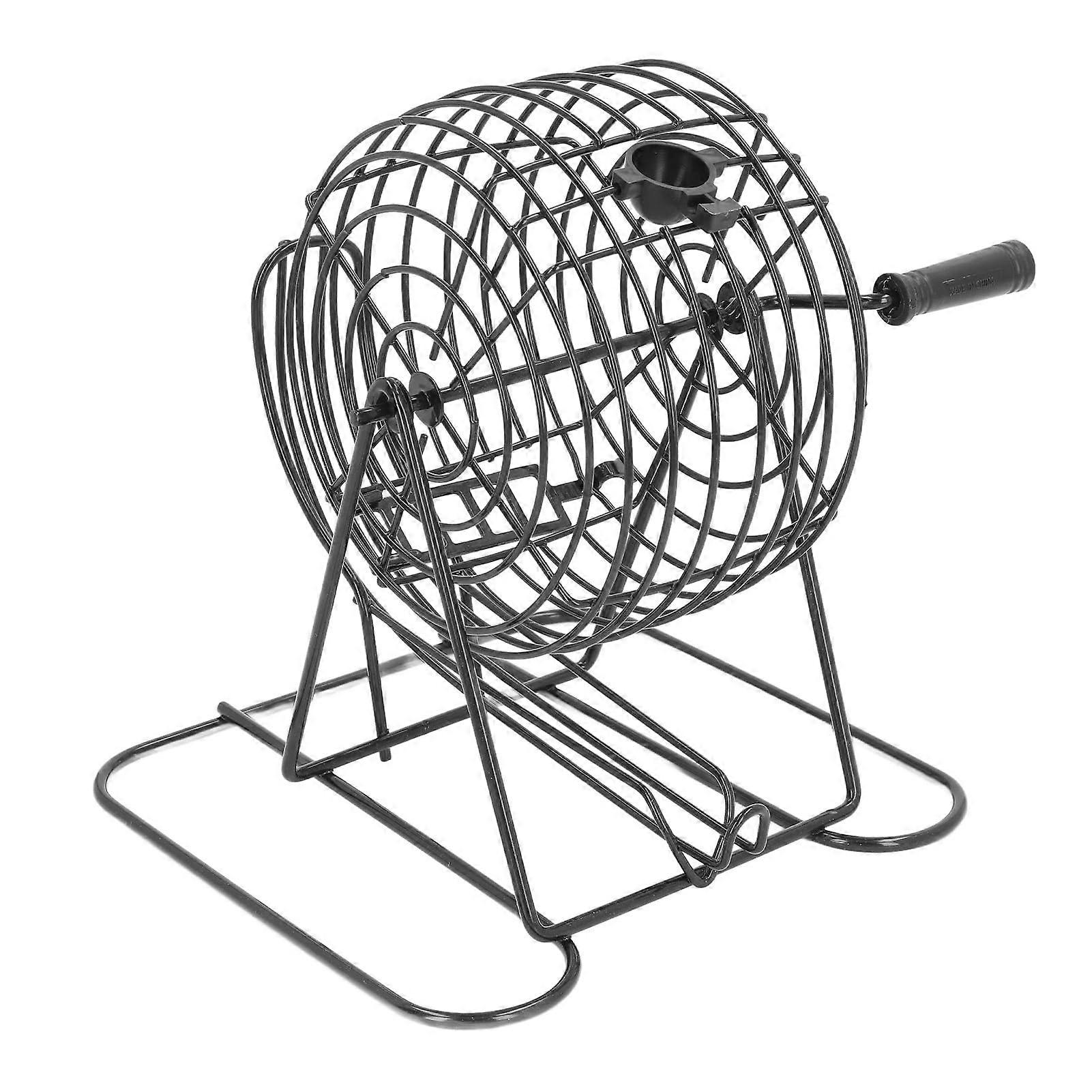 Bingo cage game, metal play set, manual operation, interactive, endless fun, complete set
