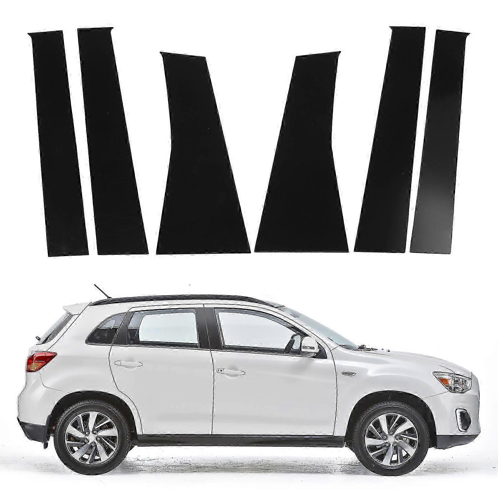 Window Pillar Posts Cover Trim Glossy Pc B Pillar Post Decal Replacement For Asx 2011 To 2020
