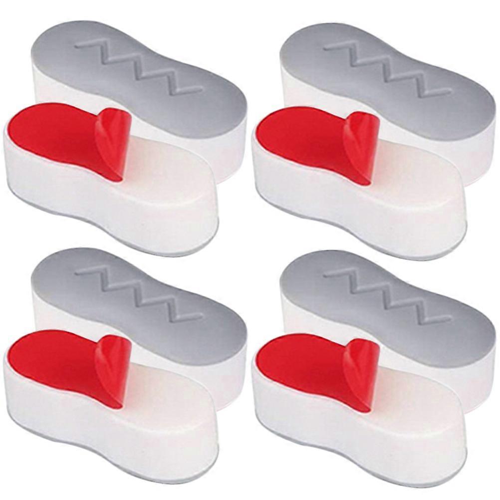 Toilet Seat Bumpers Replacement Extend Lifespan Stability Enhancement Dormitory ABS TPU 8Pcs