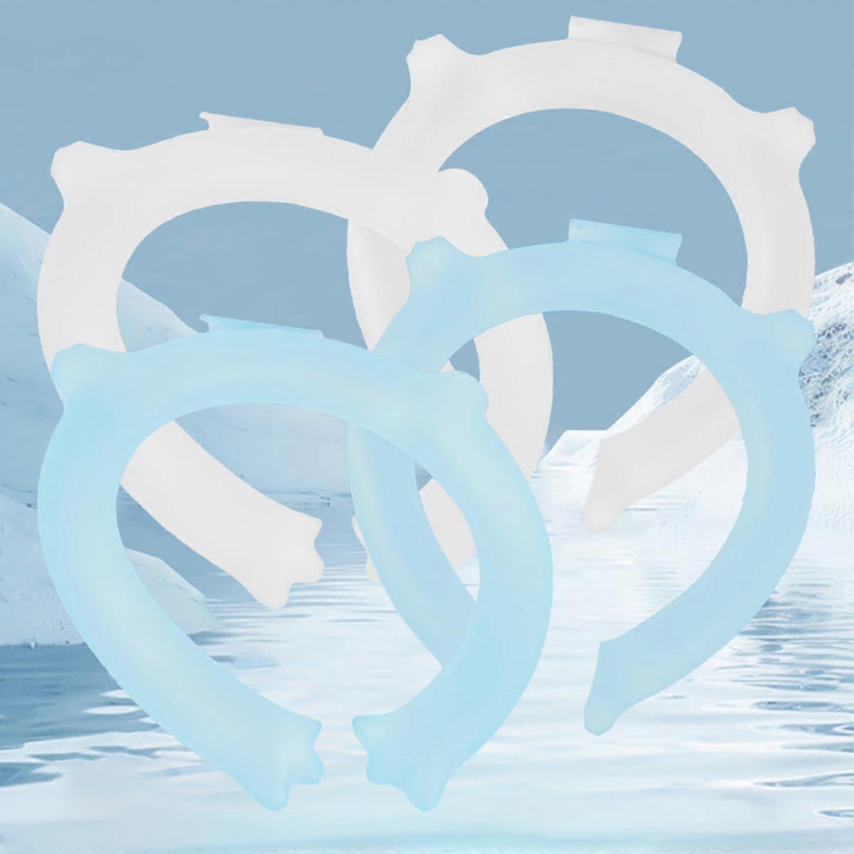 Ice-Cooling Neck Ring TPU, Reusable Portable Cooler With Instant Cooling, Heat Relief, For All Ages, 4-Mix