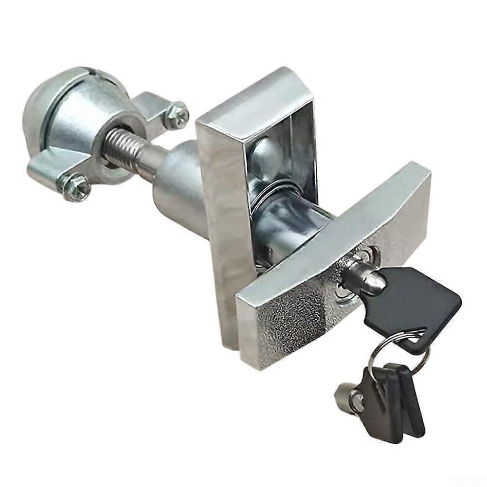 Reliable security solution for durable zinc alloy, Ttype lock for water dispenser systems (short style lock)