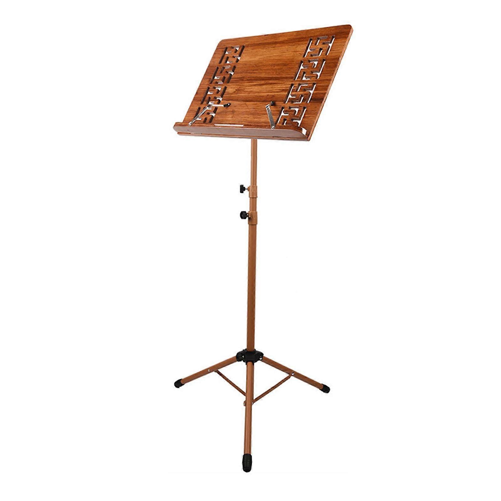 Extra Tall Music Stand with Adjustable Height, 2 Spring Clamps. Foldable Metal Tripod.