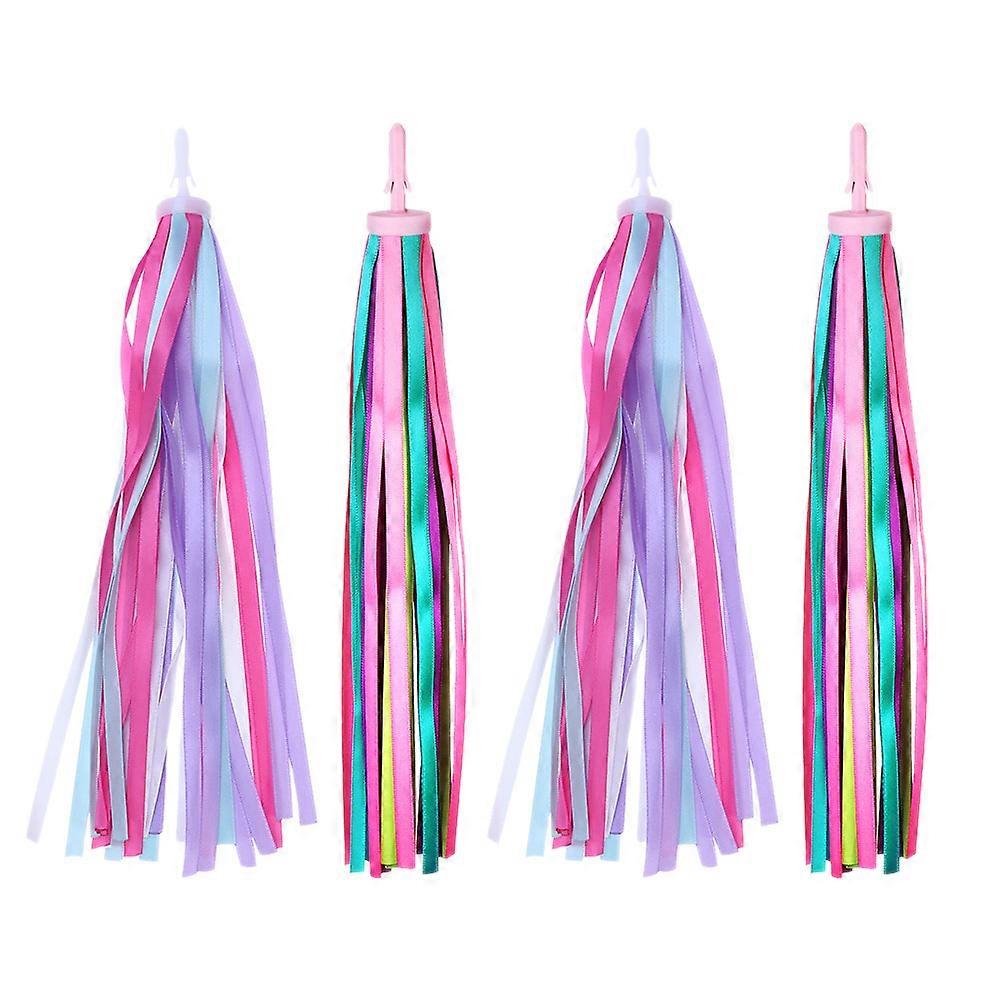 Durable Cloth Bike Handle Streamers with Tassels for Bicycles and Scooters – Attractive Bicycle Accessories for Enhanced Visual Appeal
