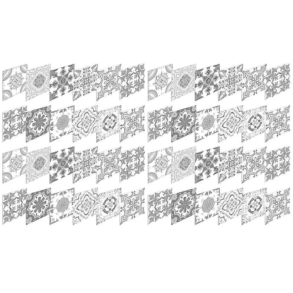 Waterproof Vintage Wall Tiles For Home Decoration Bathroom Smooth or Clean Surfaces PVC Material 48Pack