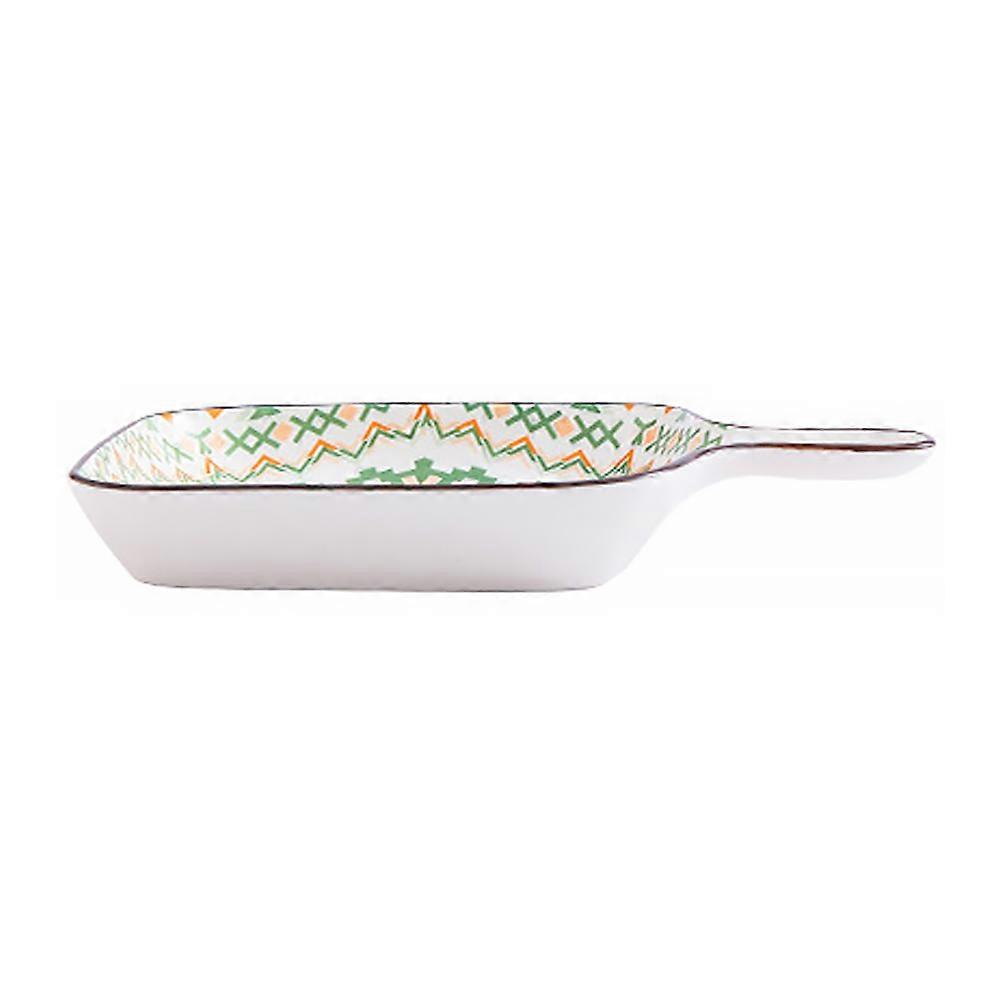 Bakeware Tray Ceramic Dish Food Serving .7X6.3X1.2In Baking Practical 1Pcs