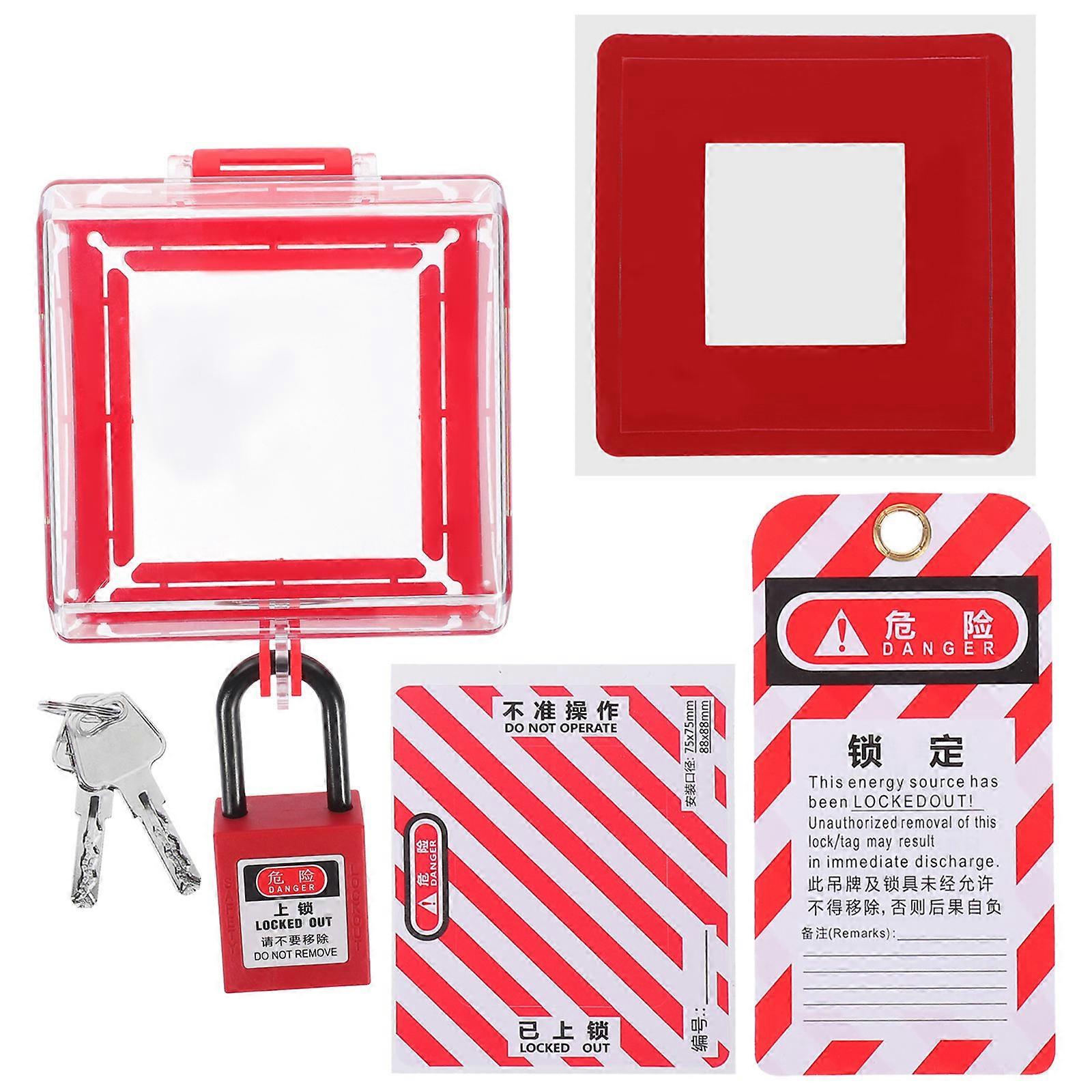 Protective Switch Cover with Padlock Electric Guard for Safe, Easy Installation and Versatile Use in Homes and Offices