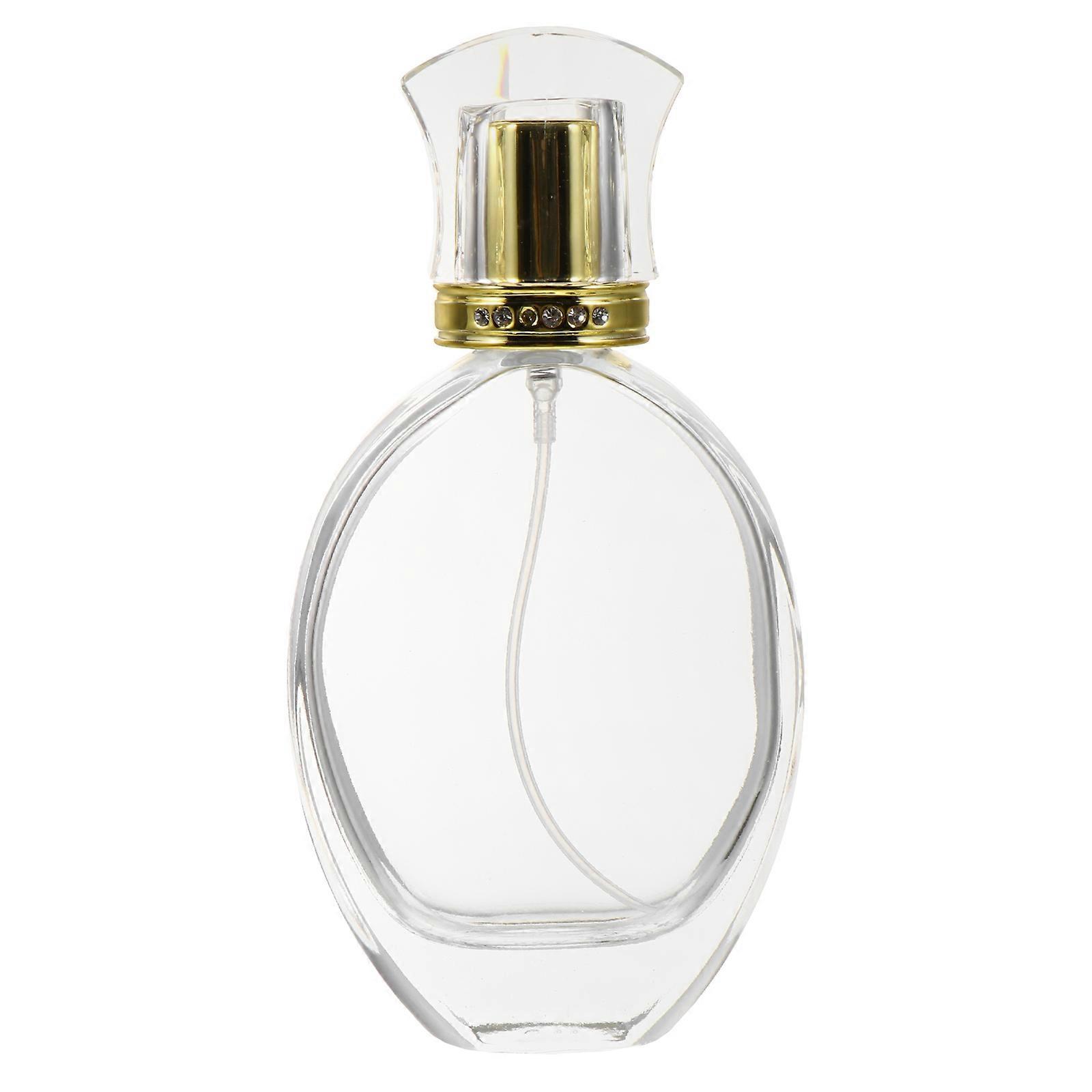 Empty Perfume Containers Glass Material for Home Use 12.9x6.6cm 1Pack