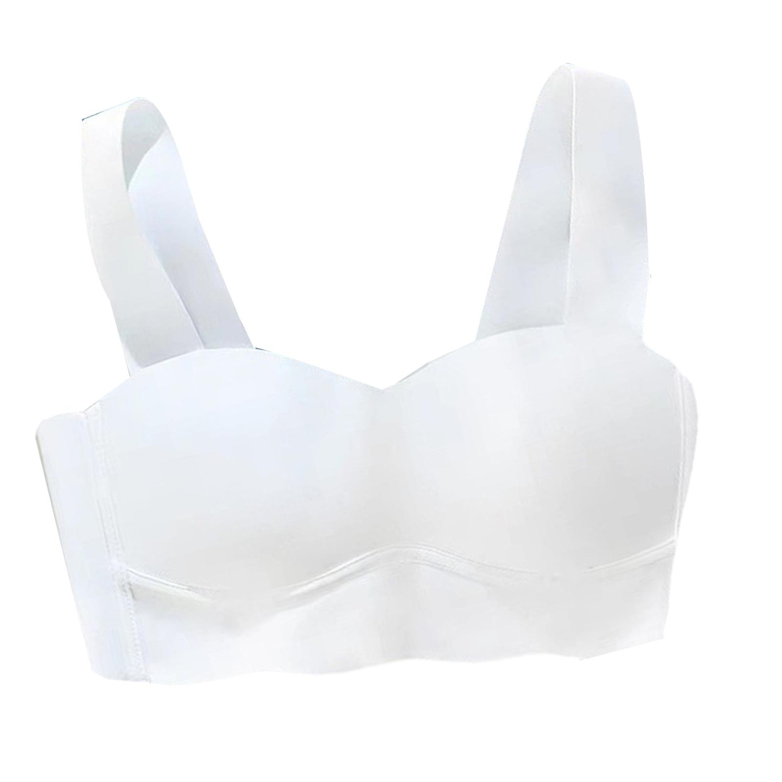 Invisible Bra Wireless Summer Bralette Lightweight Breathable Fabric Push Up Support Underwear For Small Chest White 38 85AB