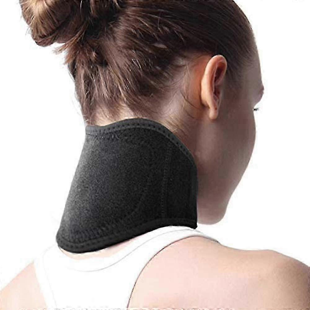 Cervical wrap for neck pain relief and adjustable support