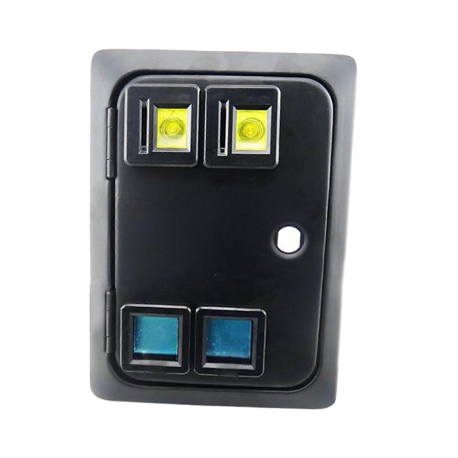 Entry Door Gaming Accessory Double Coin Entry Mechanism for Game Machine Arcade Game Mechanical Coin Access Door Multicolor