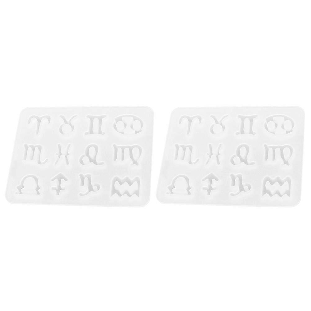 2 Pcs Reusable Silicone Molds for DIY Key Chains & Pendants – 12 Unique Creative Designs for Home Craft Projects – Easy to Supplies