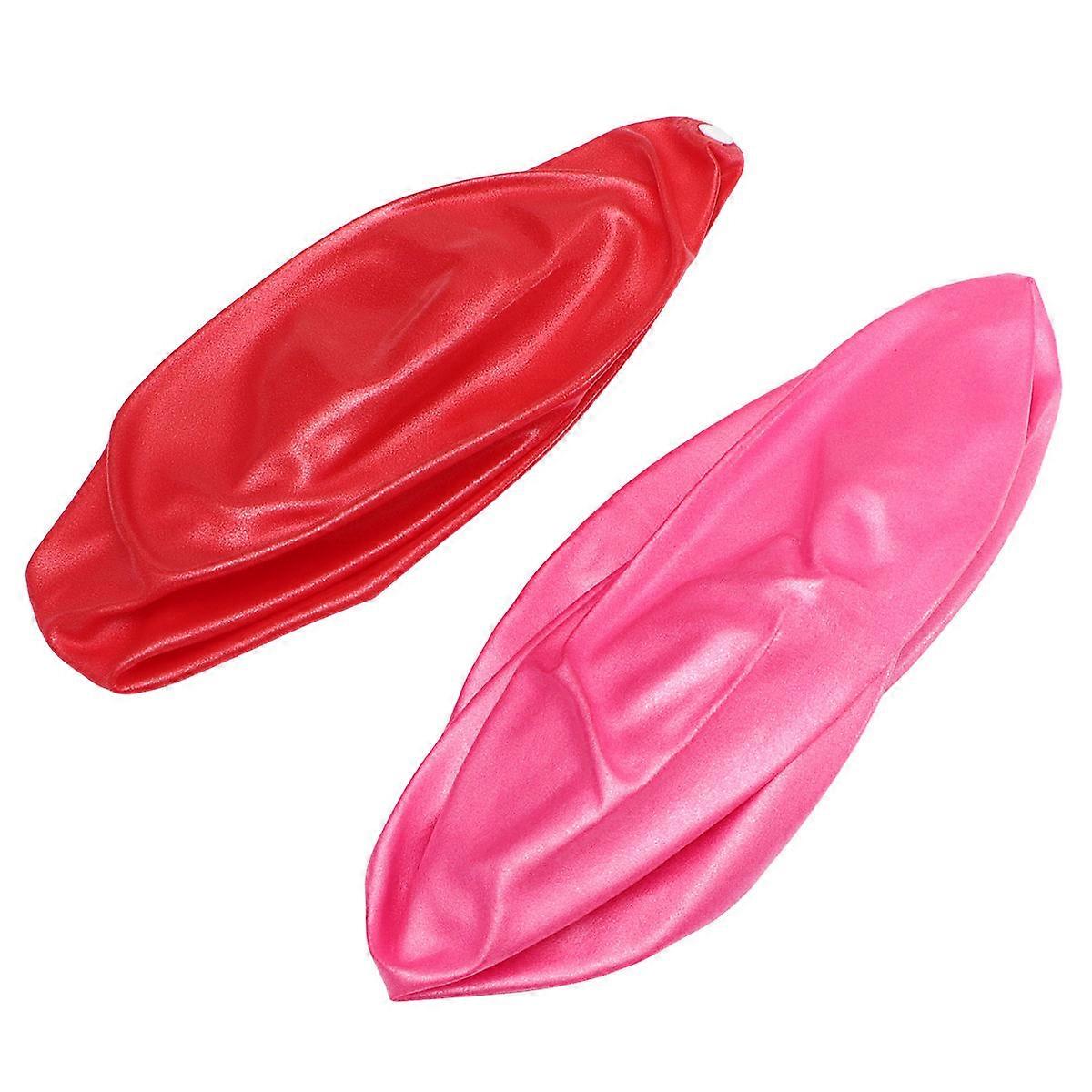 PVC AntiBurst Yoga Ball for Exercise Red Helps Develop Muscle Balance Suitable for Home Gym Use 1535CM Random Size