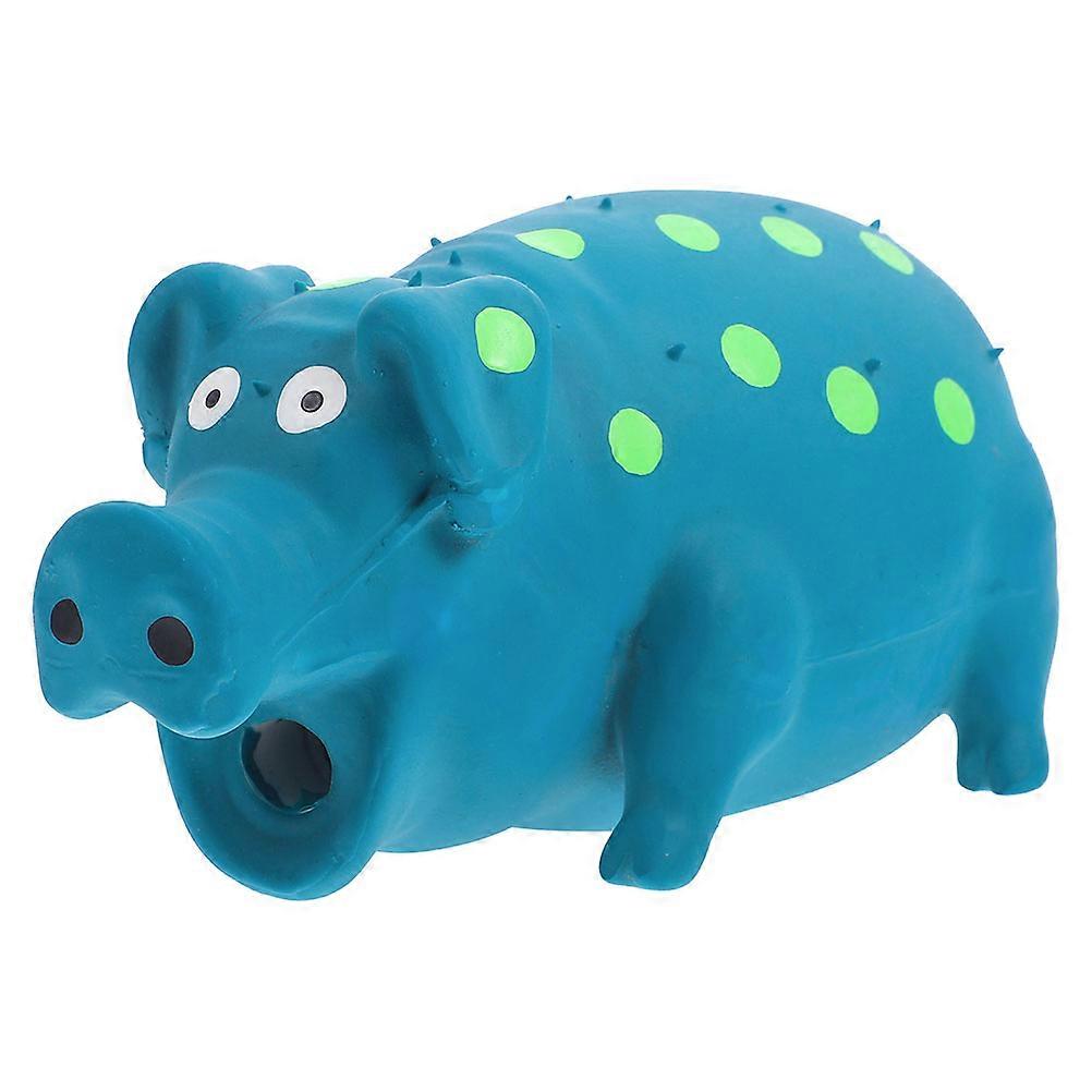 Latex Pig Dog Squeaky Toy for Puppy's Teething and Chewing Fun 1 Piece