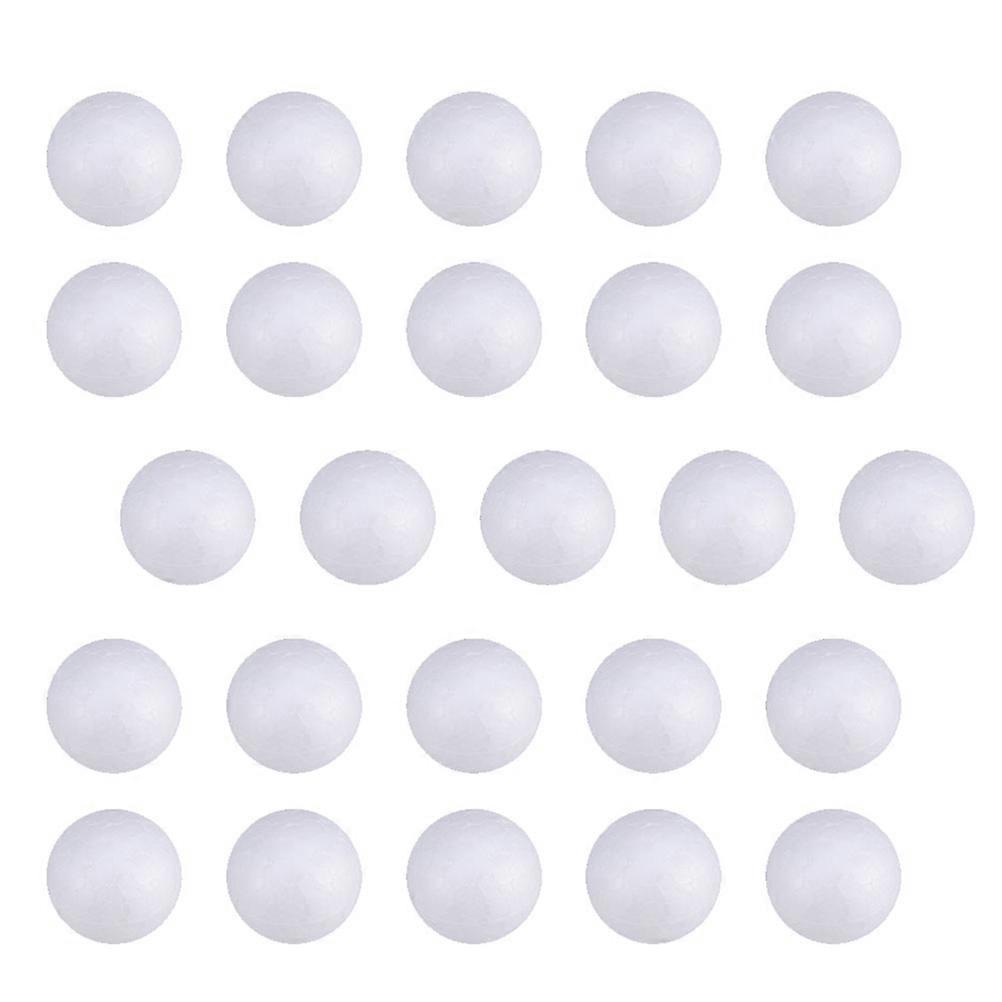 100pcs Durable White Polystyrene Decorative Balls for Crafts Ornaments and Educational Use
