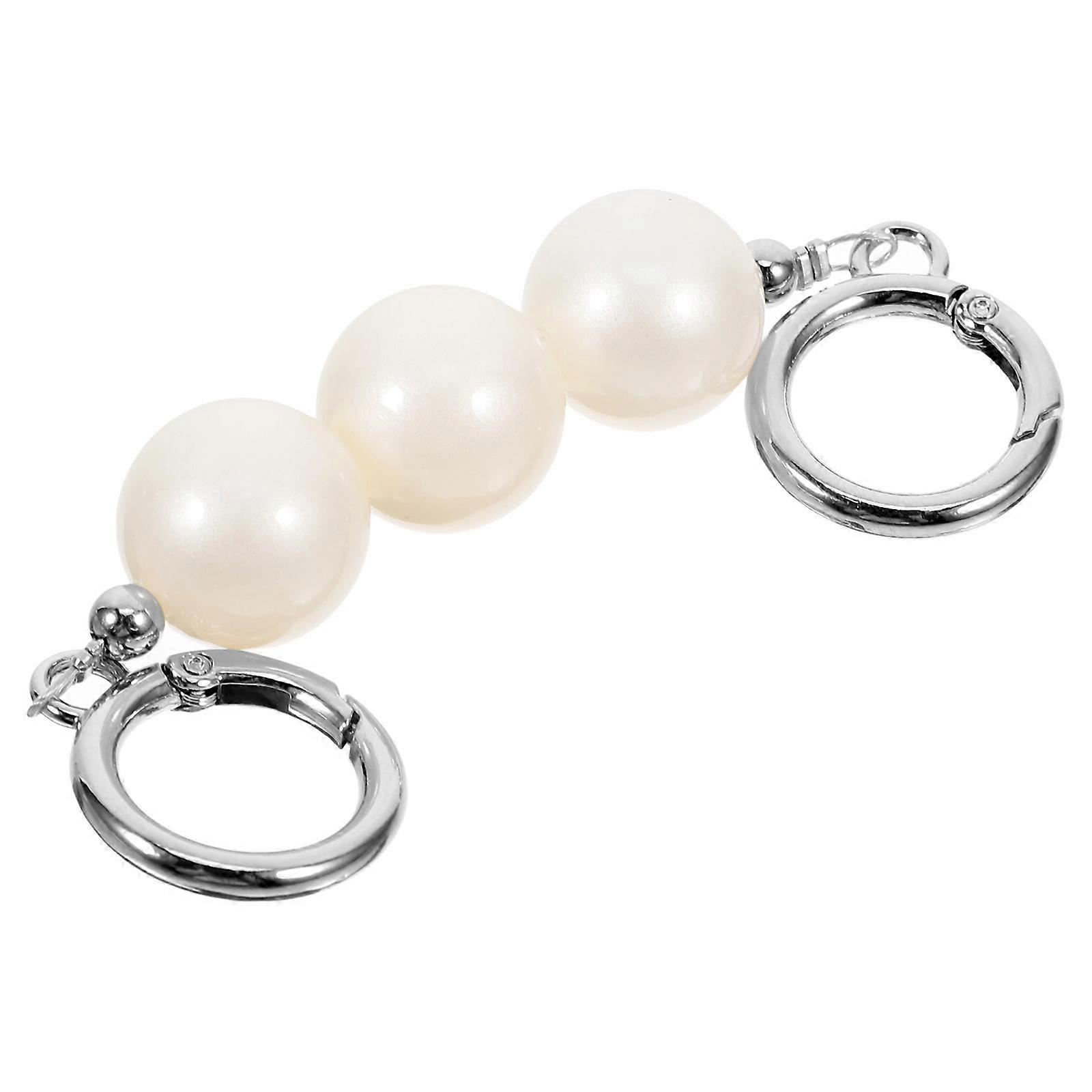 DIY Purse Bag Extender Chain Replacement with Imitation Pearl Design