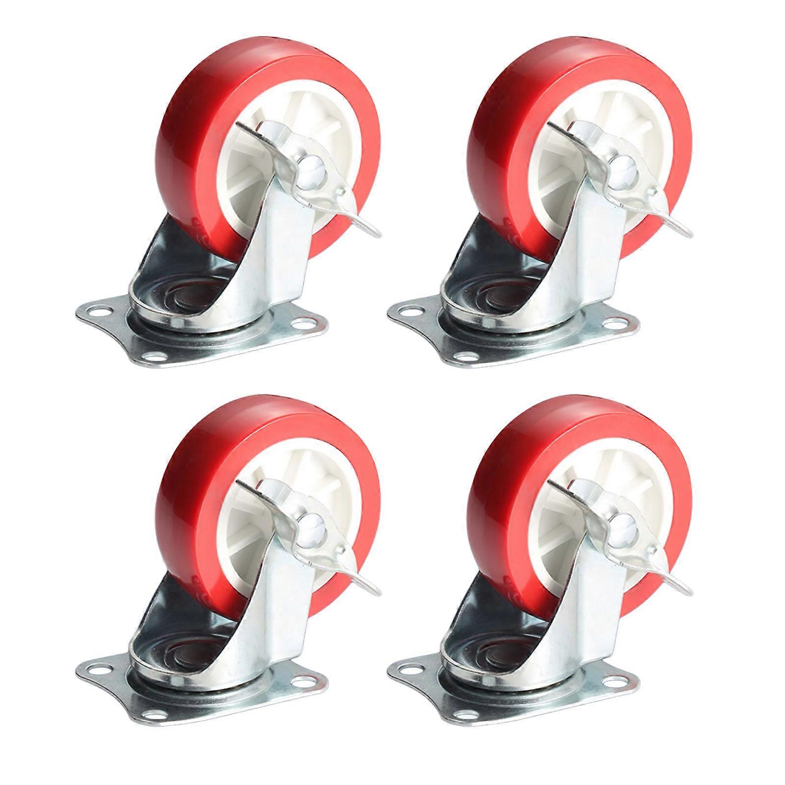 Flexible Moving Casters Wheel set multifunction Casters Wheel set Quiet Operate for Easy Transport of item on Various Floor  2.5 Inch