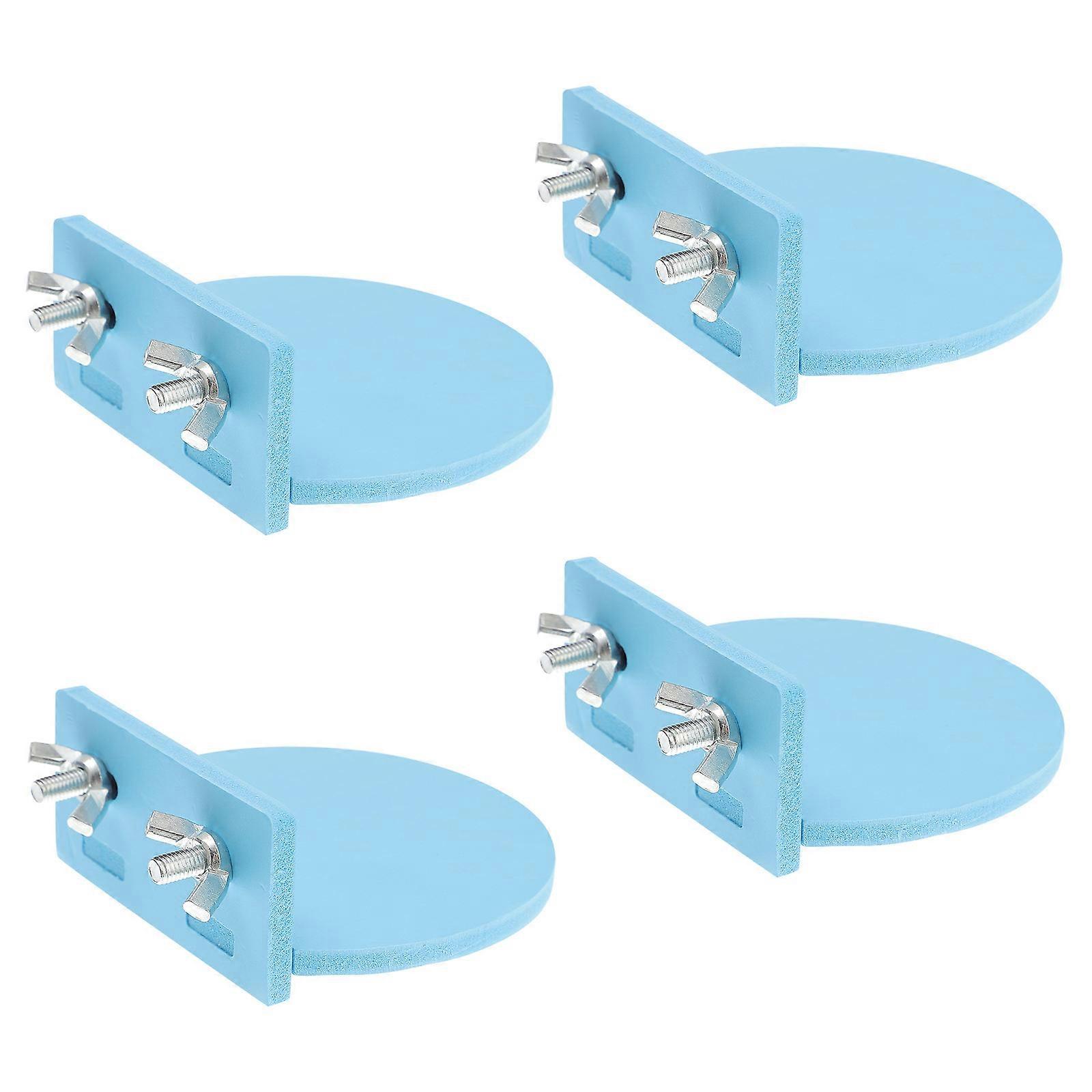 Sky-blue Plastic Jump Platform for Small Animals with Durable Design 4pcs