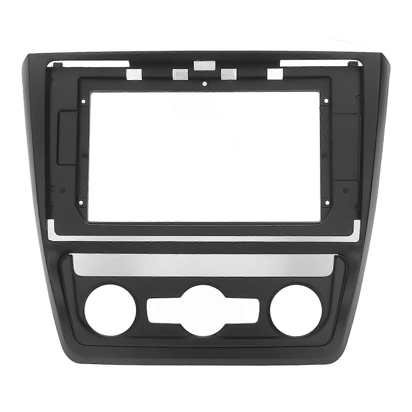 Car Navigation Panel Frame Dashboard Trim Kit with 2 Accessories ABS Seamless Automobile Modification