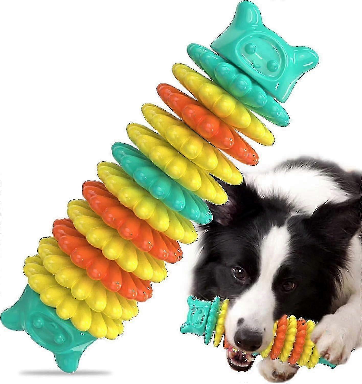 Dog Chew Toys For Aggressive Chewers, Rubber Indestructible Dog Teething Toys, Outdoor Interactive Dog Toys For Entertainment