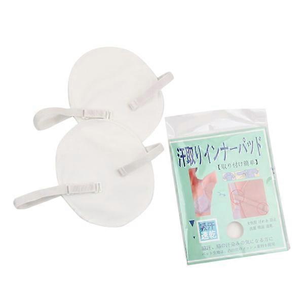 1 pair underarm sweat pads Absorbent breathable self-adhesive Reusable armpit underarm protection for outdoor travel White mesh