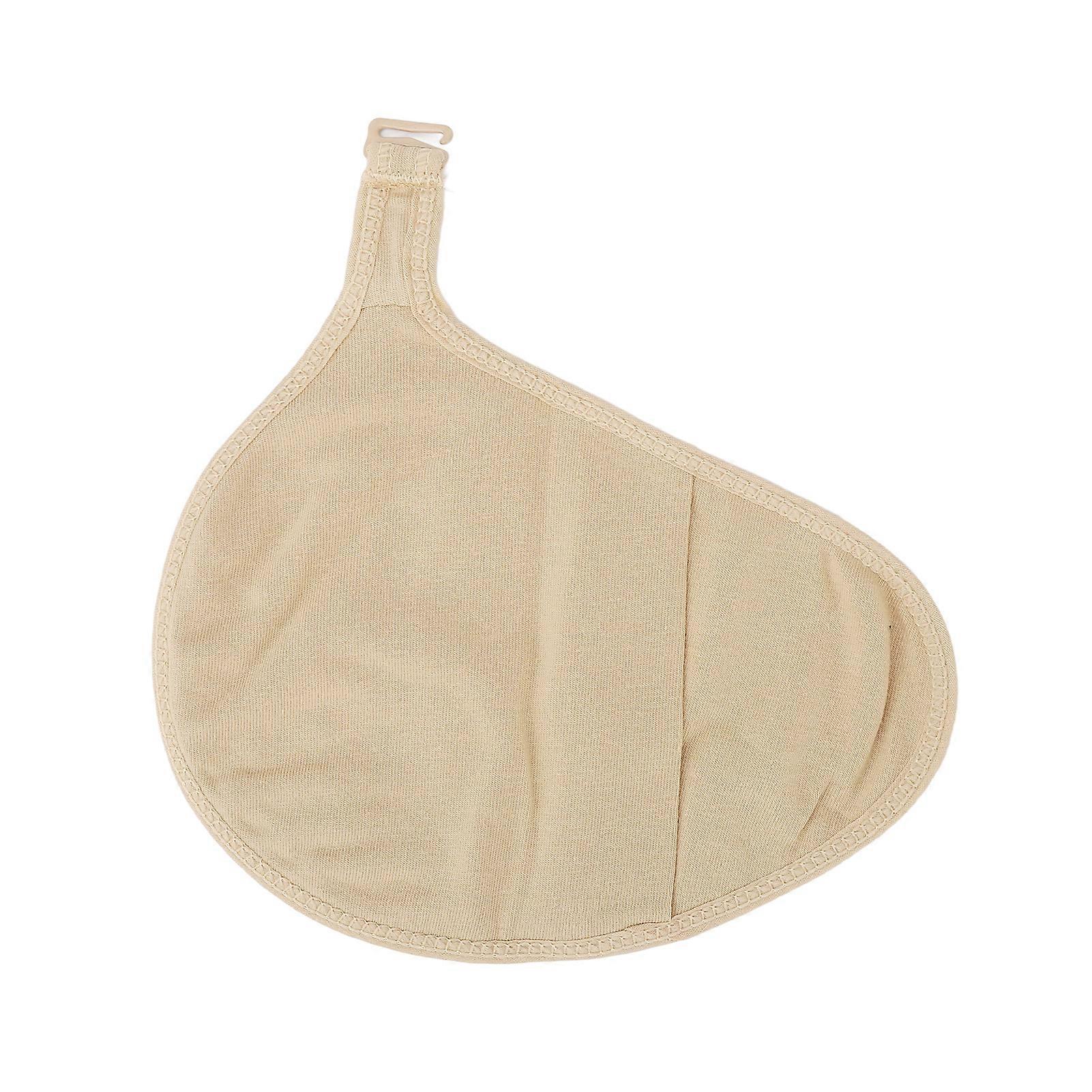Silicone Breast Protective Pocket for Mastectomy Spiral Hook Portable Prosthesis Breast Protect Bag L Size Right