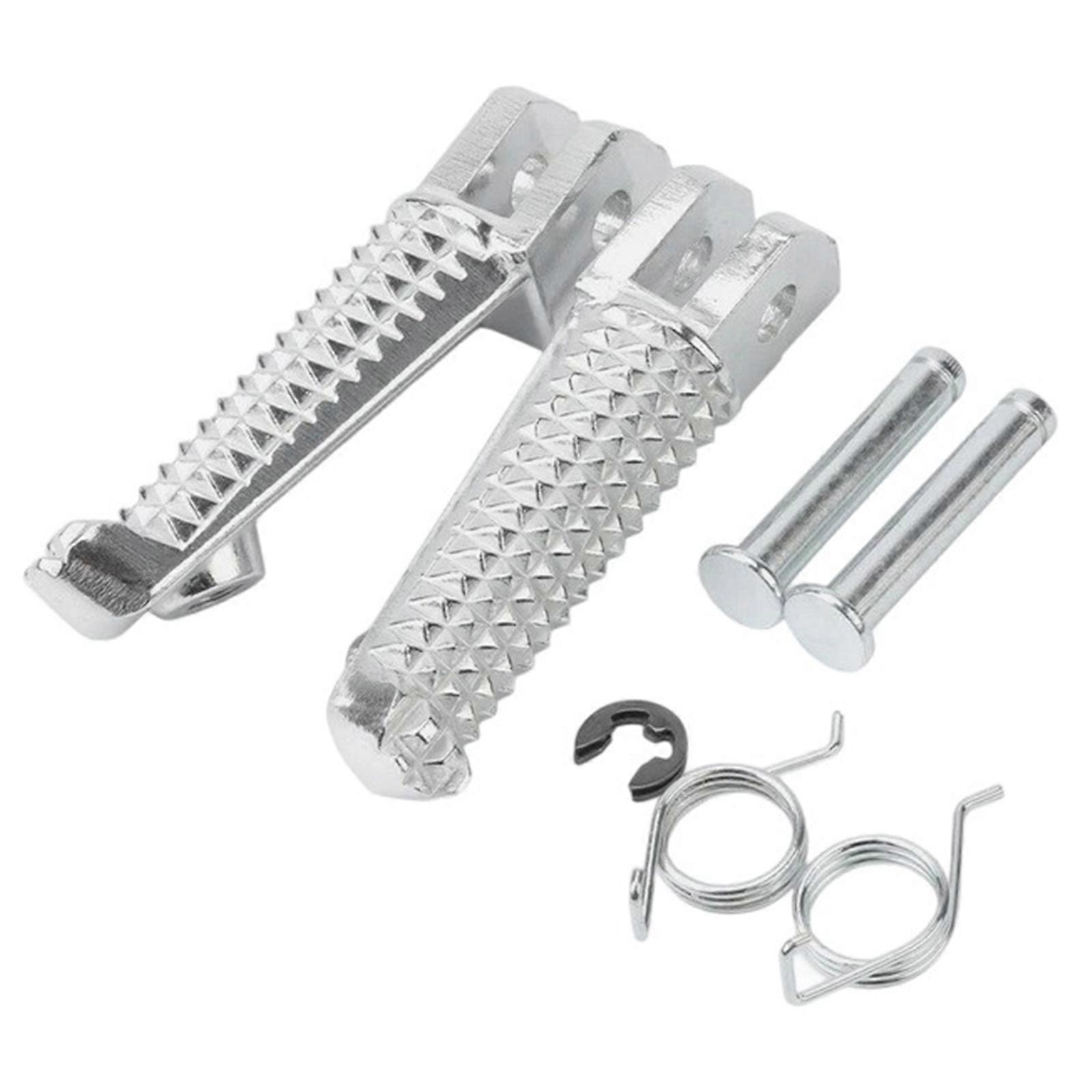 1 Pair Premium Universal Motorcycle Footrests Flat Top Design Anti Slip Texture Optimized Control for For FZ07 FZ8 FZ10 Multicolor