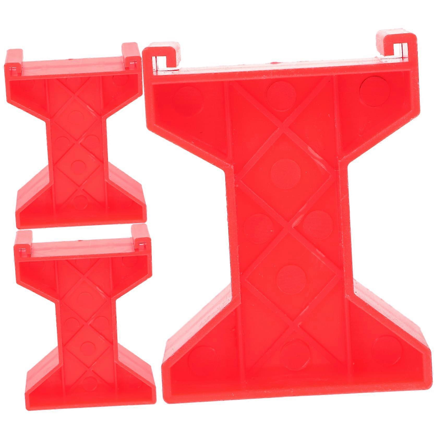 Set of 3 railway track pier tracks train toys birthday party railway bridge support