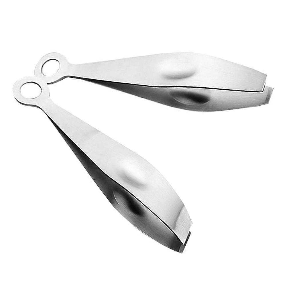 Convenient Stainless Steel Chicken tweezers for Home Use with Multifunctional Design and Comfortable Grip Silver