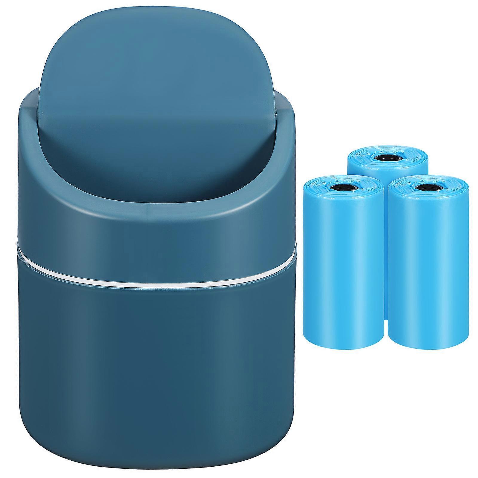 Tabletop Waste Receptacle Desk Garbage Can Modern Design For Office Workers Students 1 Set