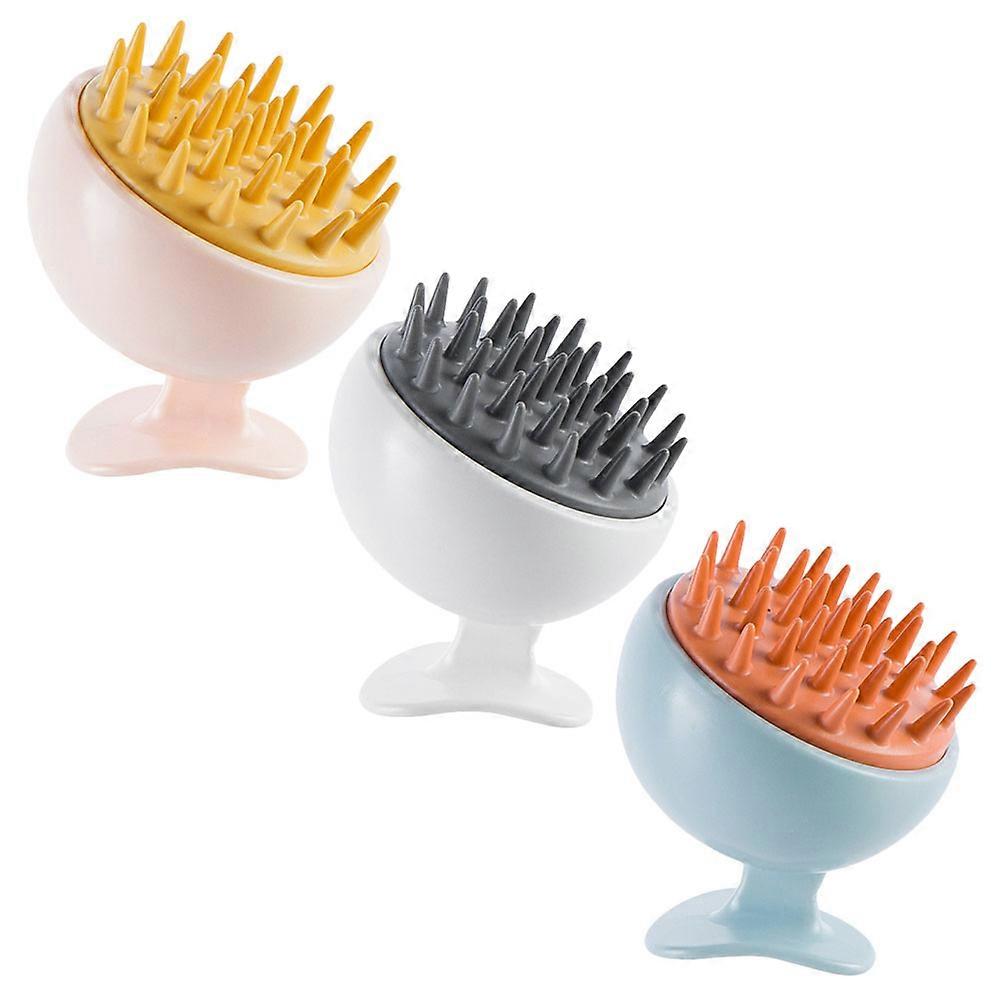 Silicone Scalp Massage Brush Set   Ergonomic Shampoo Scrubber for Deep Cleaning, Suitable for Wet or Dry Use, All Hair Types