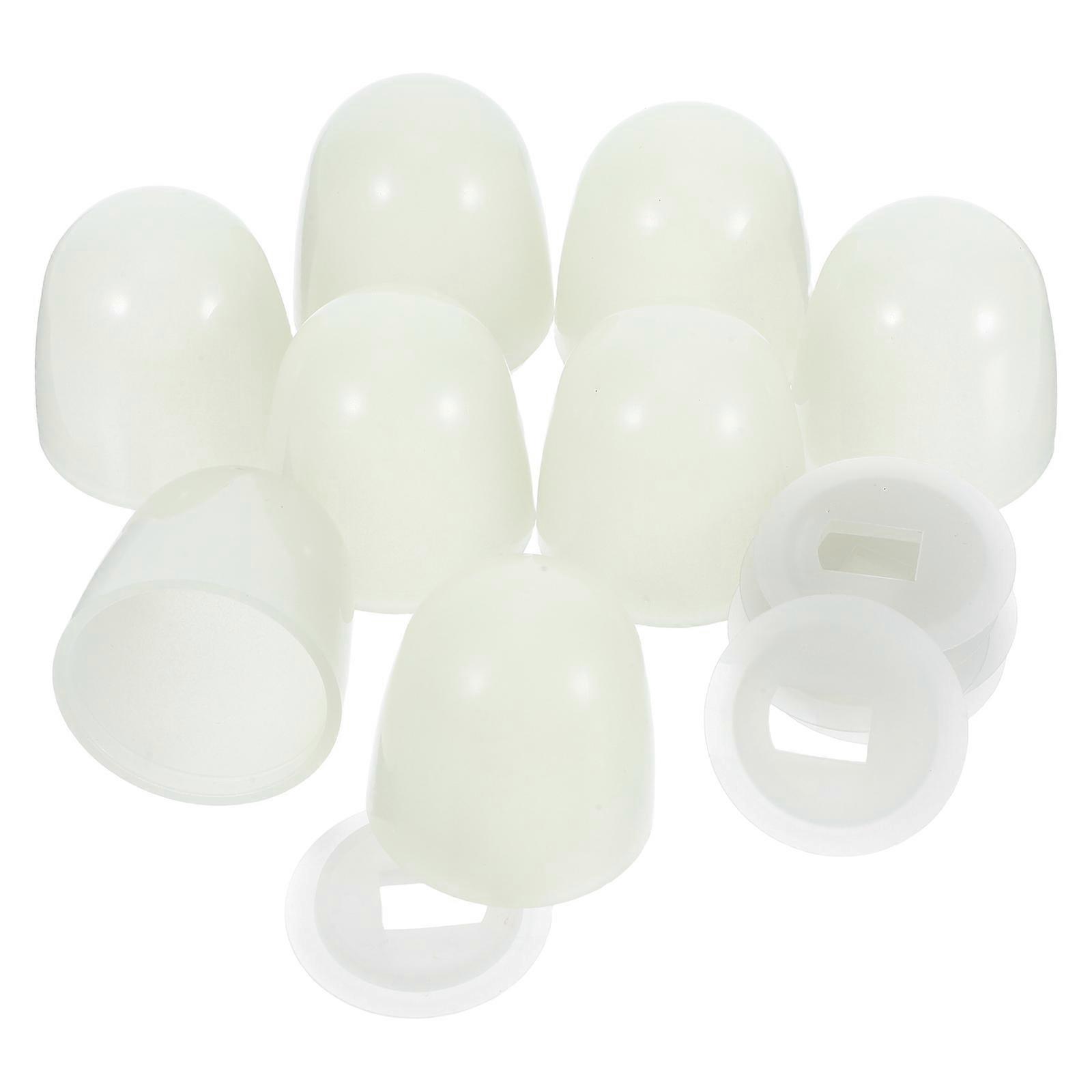 Plastic Round Screw Covers For Toilet Seat Bowl Universal Compatibility Elegant Design 3.70X3.50X3.50CM 8 Sets