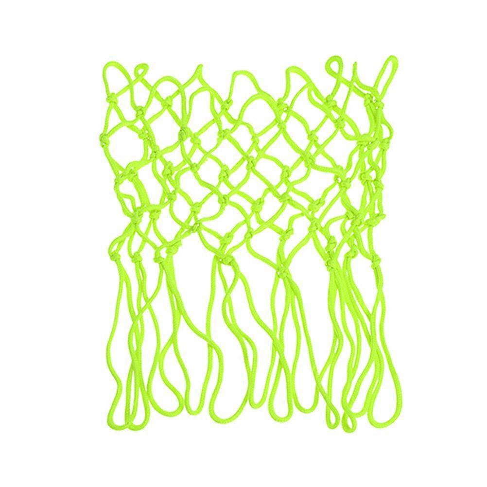 Portable Luminous Basketball Net with Strong Loadbearing Capacity for Sports in Light Green Nylon 59x10 inches