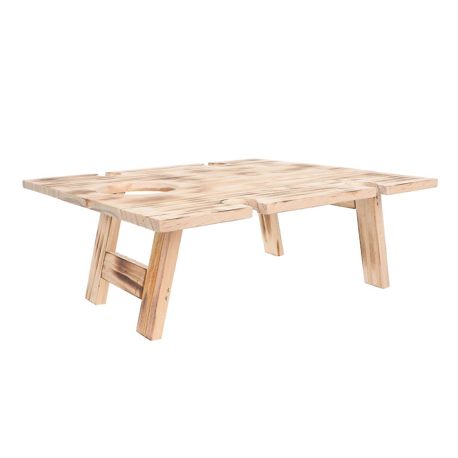 Portable Folding Table Wooden Camping Table for Outdoor Activities