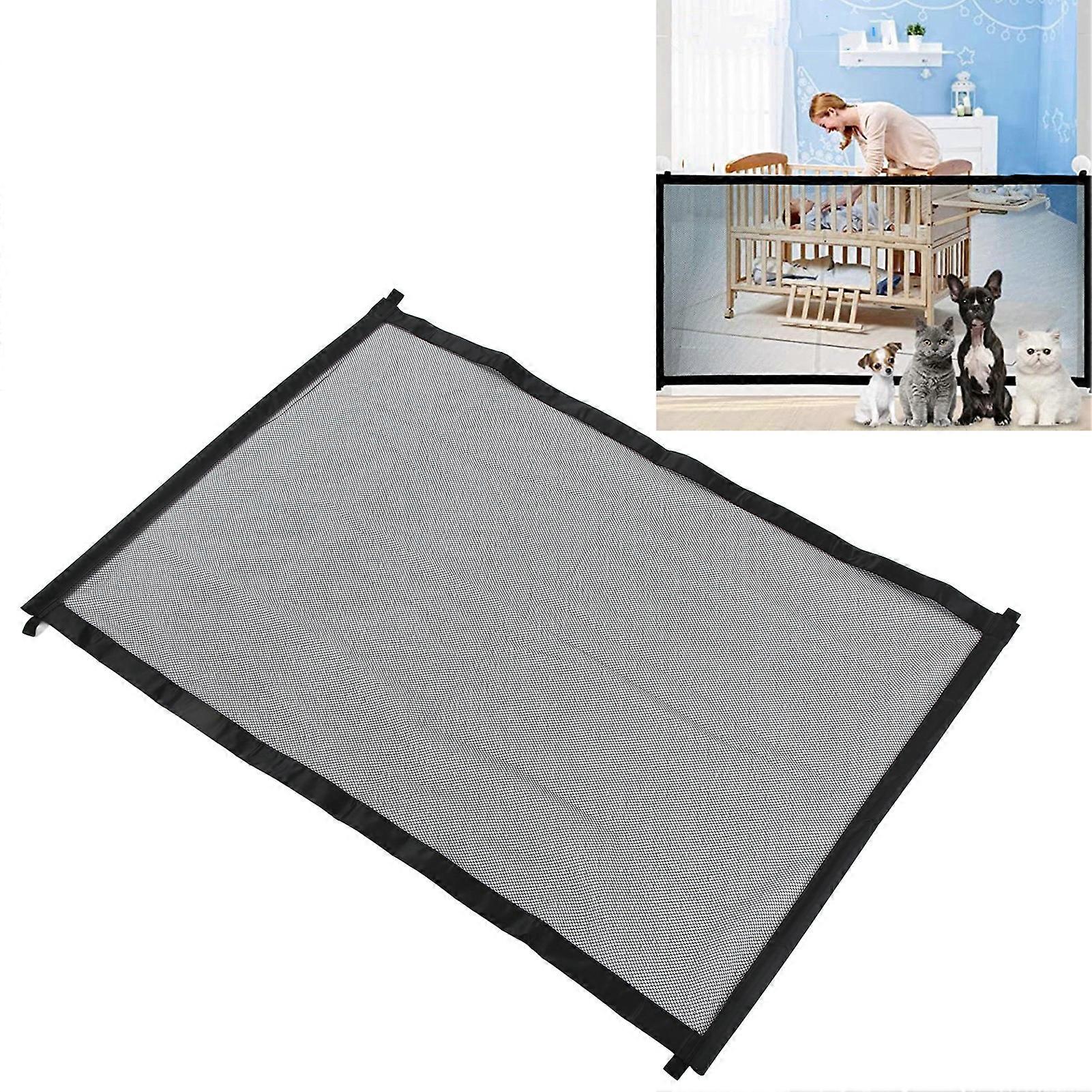 Pet Safety Guard Mesh Enclosure Protection Dog Gate for Stairways Doorways Hallways Banisters Indoor Outdoor112x75.5cm / 44.1x29.7in 