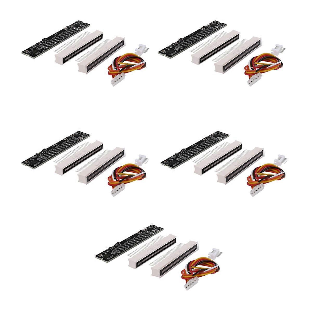 Mini Dual 12 Level Indicator LED Light Bar VU Meter Stereo Amplifier Board Adjustable Light Speed Bo