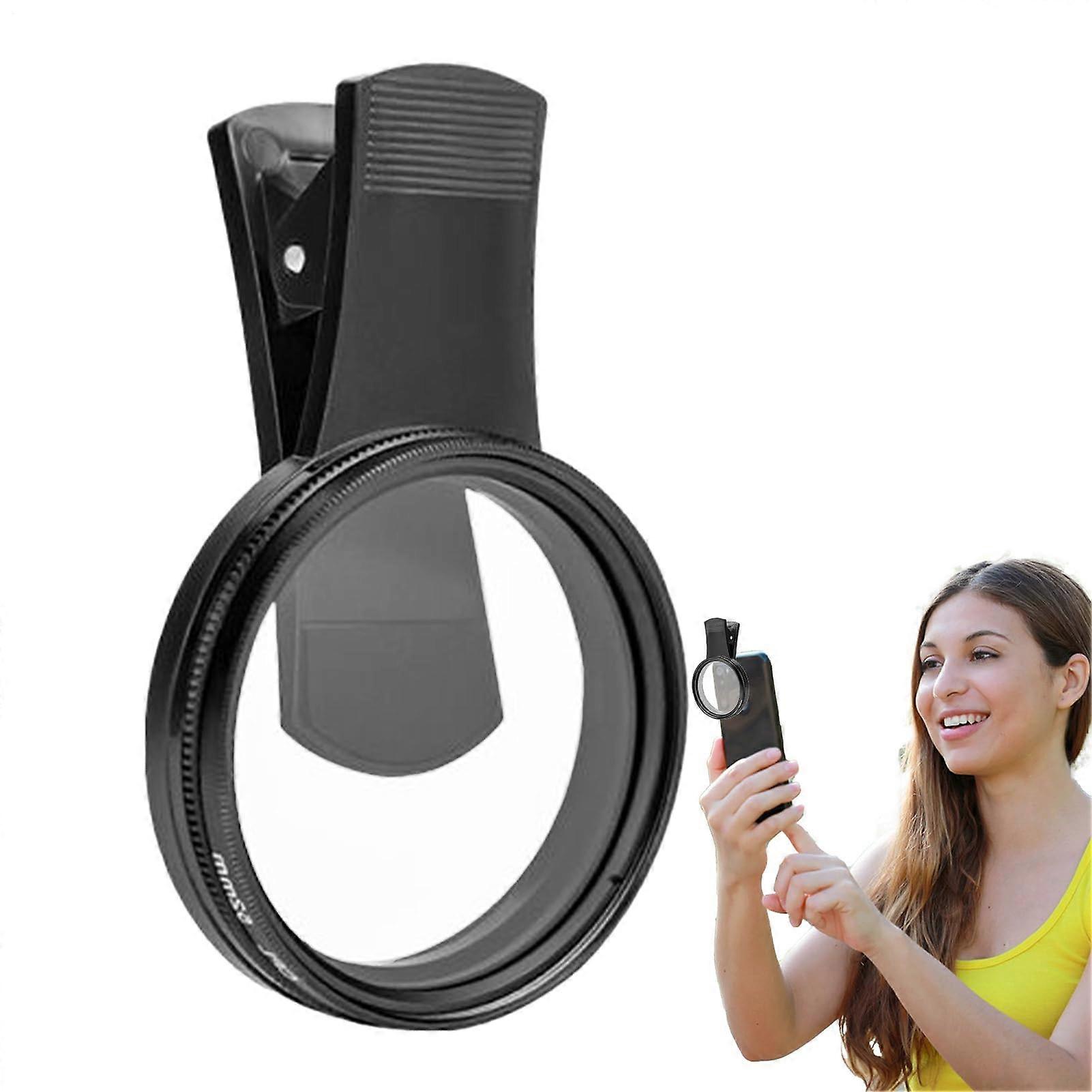 CPL Filter for Smartphone, Portable Smartphone Lens Clip Portable ClipOn Lens Hood for Astro and Smartphone Photography Enthusiasts Cover