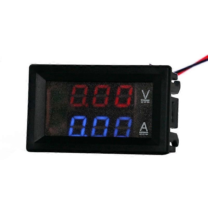 Dual-Display Voltage Current Meter, Specification: 50A (Red Blue) 50A (Red Blue)
