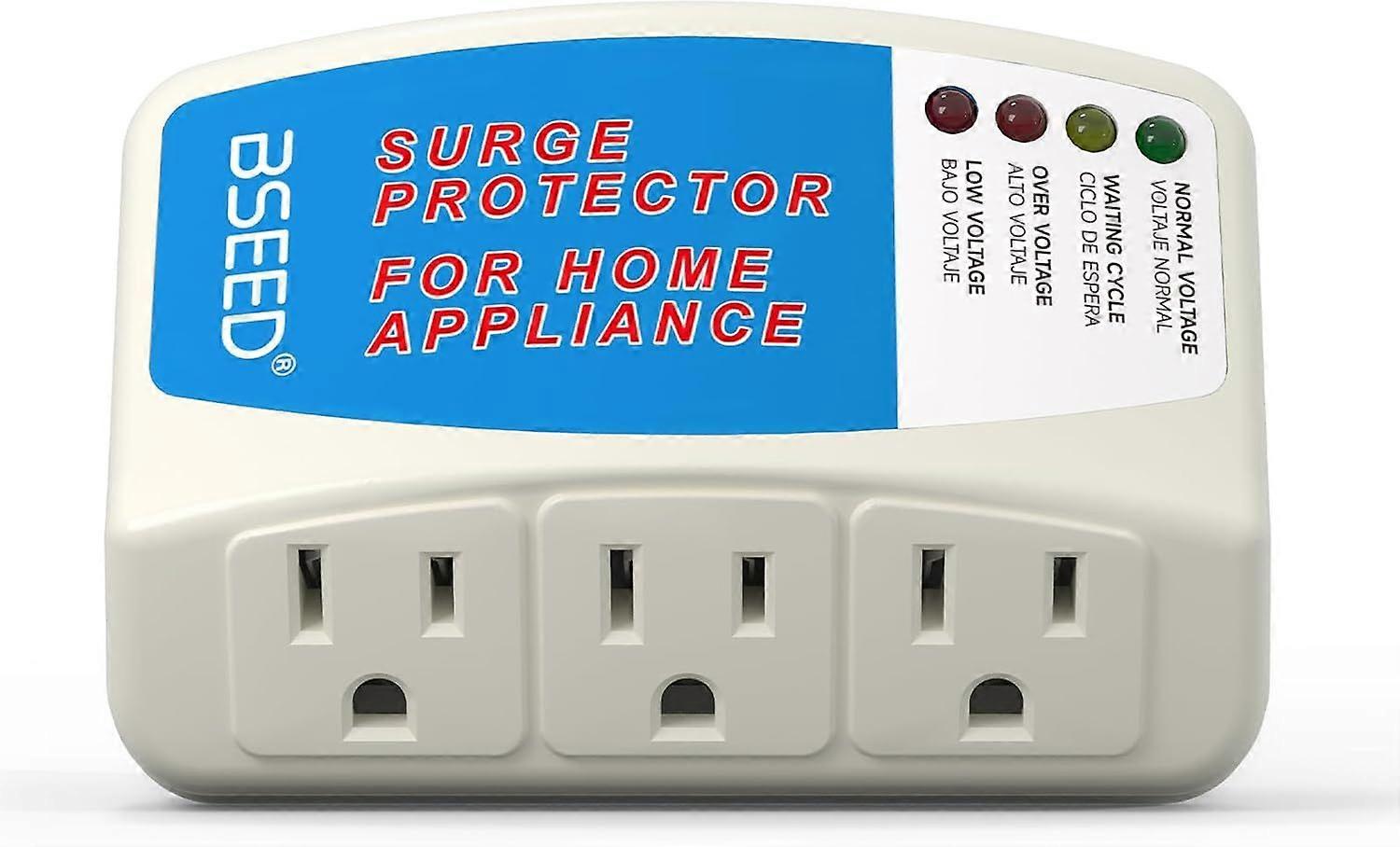 Voltage Protector, 3 Outlet Plug in Surge Protector for Home Appliance Multi