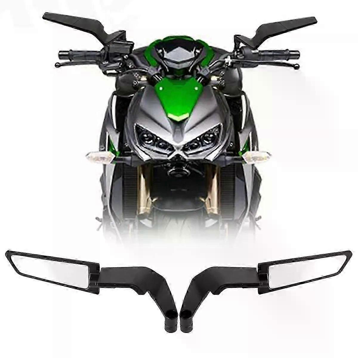 Motorcycle Side View Mirror For Kawasaki Z1000 Z900 Z800 Z750 Z650 Z400 Z300 Z250 Z125 Rearview Mirrors Kits Rotate Adjustable