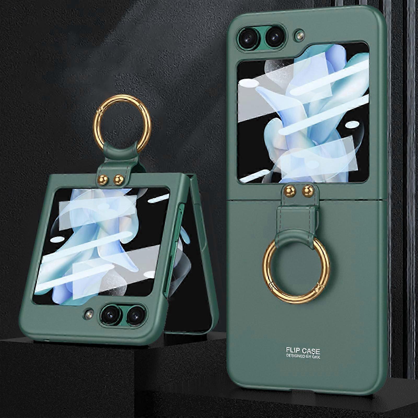 for Samsung Galaxy Z Flip 5 Case with Ring, Ultra Thin All-Round Shockproof Protection Case for Z Flip 5 5G 2023