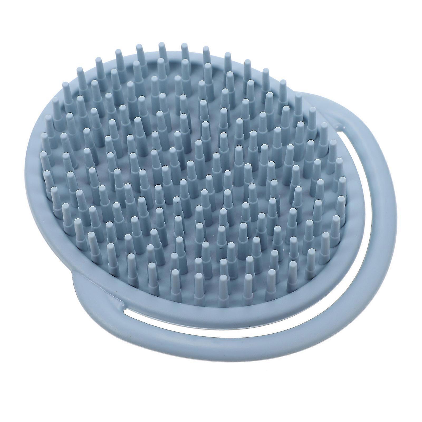 Silicone Bath Brush with Soft Bristles Ergonomic Handheld Scalp Massager Heat Resistant Portable Bath Tool for Newborns