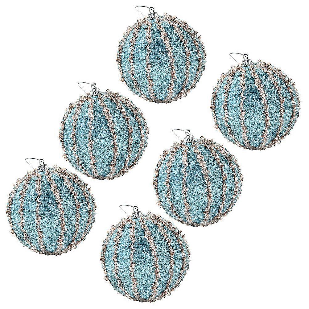 Hanging Decorations 6Pcs Decorative Ornaments For Christmas Celebration Sky-Blue Foam Design For Families And Friends