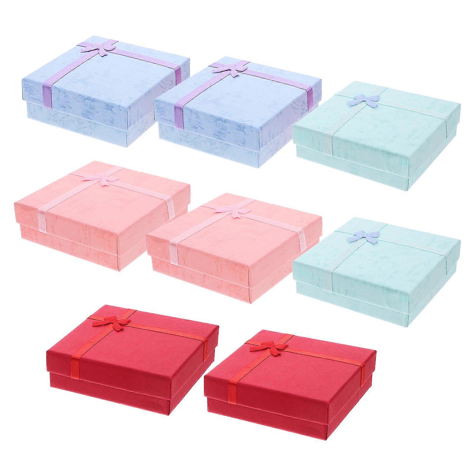 Creative Gift Storage Boxes For Jewelry Organization At Home Use With Assorted Color And Retro Style For 8Pcs