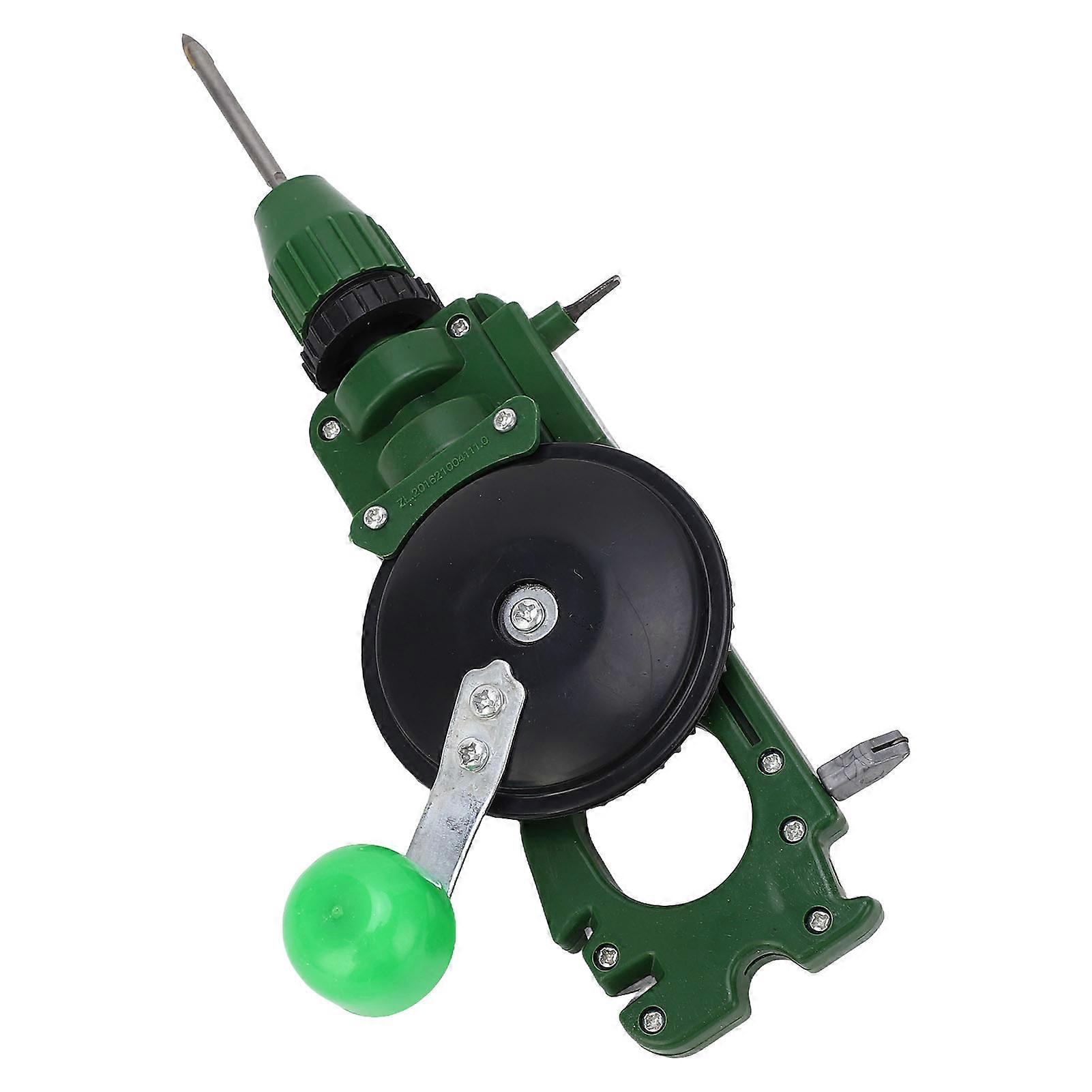 Multifunctional Hand Crank Drill Knife Sharpener Glass Cutter ABS Tool for Woodworking