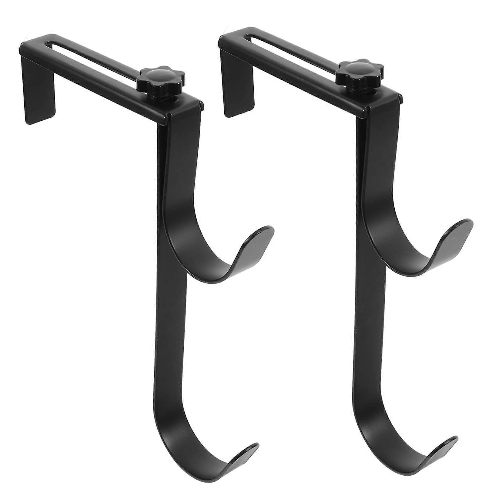 Adjustable Metal Pool Hooks, 2-Piece Set, Hangers For Towels And Swim Rings, For Pool Fences And Garden Areas