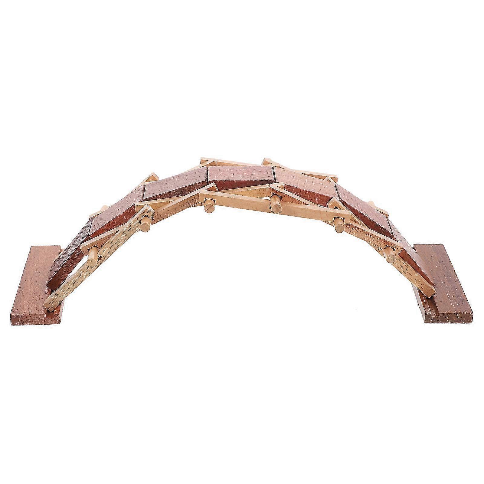 DIY Arch Bridge Wooden Assembly Toy STEM Learning Educational Kit